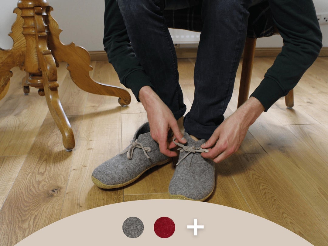 Woolfit Vitus Handmade Slipper Boots With Rubber Sole Slipper Boots