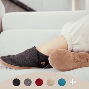 WoolFit Taiga | Felt Slipper Boots with Leather Sole