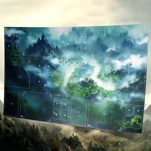 TOO MANY BONES “Adventurous Bottleneck” 4-Player Playmat (compatible with “Too Many Bones” & all expansions)