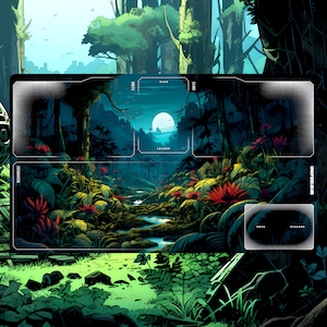 ONBEPERKTE KRACHT “Swamp Exile” speelmat (compatibel met “Star Wars: Unlimited” en alle uitbreidingen)