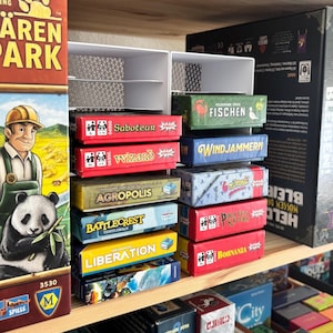 Kaartspelorganizer voor IKEA Kallax, stapelbaar / insteekbaar / organizer / modulair systeem voor het opbergen van spellen RASTER 111