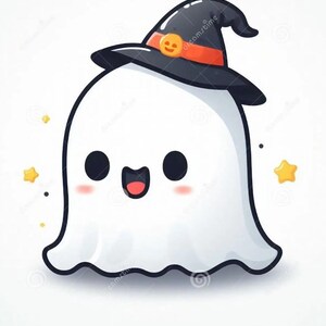 Ghost with Witches Hat cookie cutter