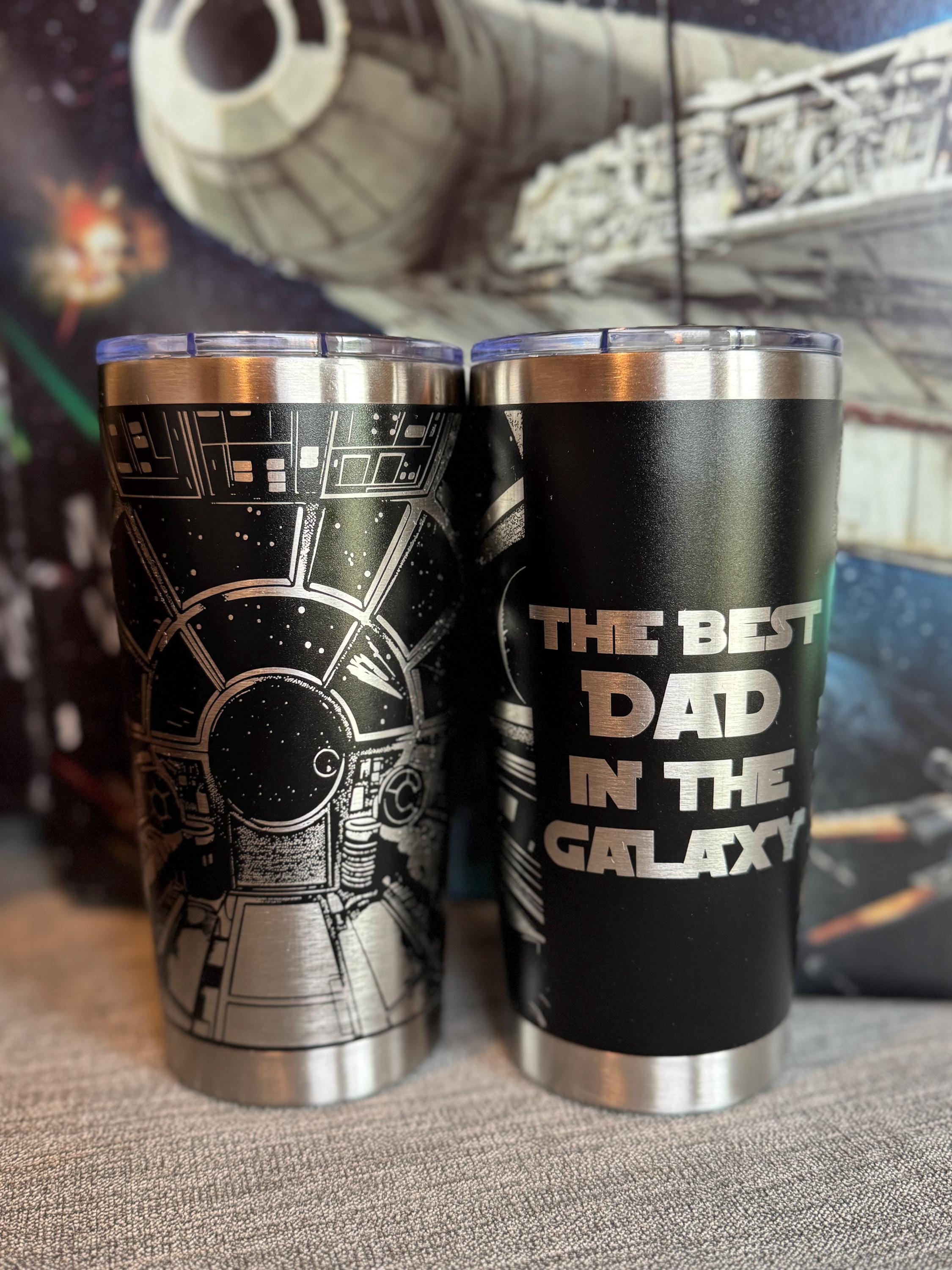 The Best Dad In The Galaxy. Galactic 20oz tumbler.