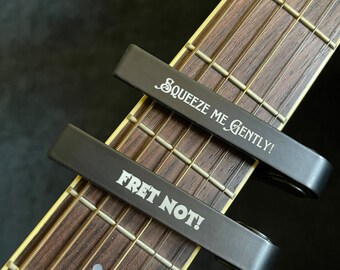 Personalized guitar capo laser engraved