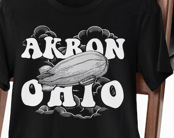 Akron Ohio Blimp Tee – Unisex Clouds Homage Shirt
