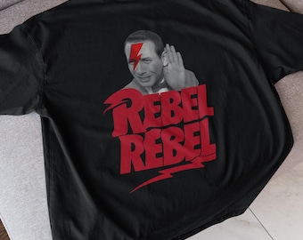 Herman Rebel Tee – Bowie Lightning Bolt, Retro Graphic Tee