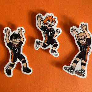 Vinyl Volleyball Anime Trio Stickers