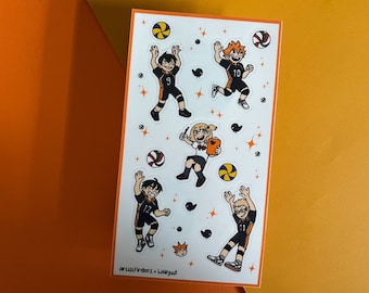Vinyl Sticker Sheet - Volleyball Anime Mini Stickers