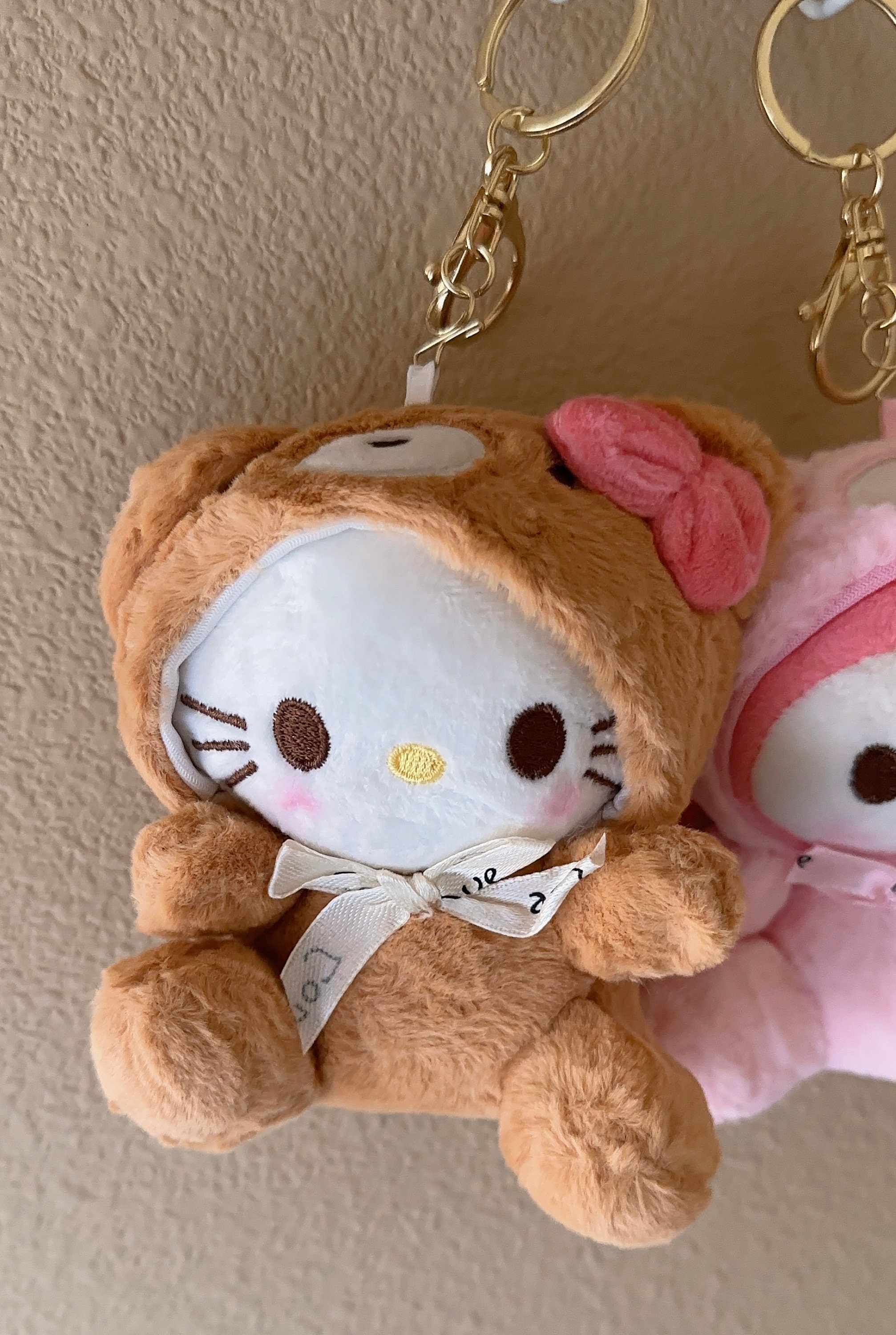 Bear Plush Keychain L Plush Keychain L Cute Doll Keychain L