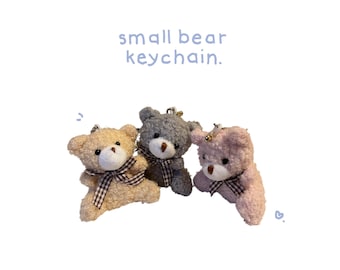 Jolie petite poupée ours / porte-clés en peluche l Mignon porte-clés l mignon porte-clés ours l petit porte-clés l ours porte-clés l porte-clés confortable