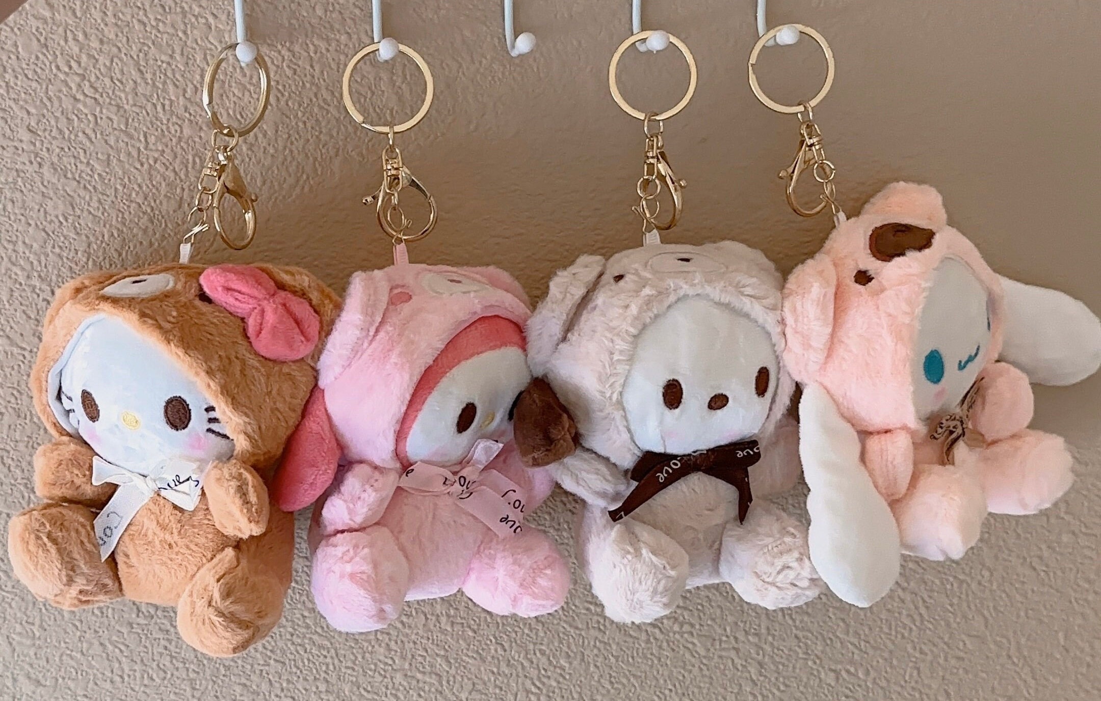 Bear Plush Keychain L Plush Keychain L Cute Doll Keychain L