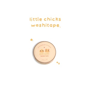 Nastro washi con pulcini carini / Nastro washi carino l Nastro washi kawaii l Nastro washi coreano l Cancelleria kawaii l Journaling l Bujo Spread