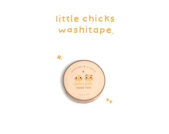 かわいいひよこの和紙テープ | かわいいひよこのデコレーションテープ | プランナー文房具 | ジャーナル用品 | スクラップブックマスキングテープギフト