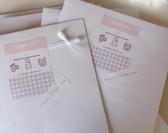 Petit pack d'archives | Lot d'autocollants à la retraite | Stickers mystères kawaii douillets