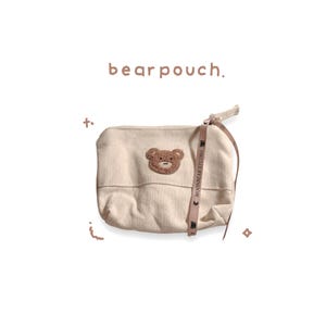 Cute Bear Small Pouch / Bag l Makeup Bag l Small Pouch l Small Travel Bag l Small Travel Pouch l Makeup Pouch l Cute Makeup Pouch