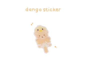 Sticker époxy Dango personnage mignon l Sticker 3D l Sticker époxy l Sticker mignon l Sticker décoratif l Sticker Kawaii l Sticker Dango