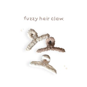 Fuzzy Hair Claw l Cute Hair Claw l Fur Hair Claw l Winter Hair Claw l Kawaii Hair Claw l Korean Hair Claw l Soft Hair Claw l Teddy Hair Claw