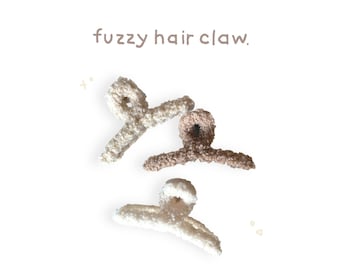 Griffe pour cheveux duveteux, accessoire pour cheveux doux pour l'hiver (4,7 pouces)