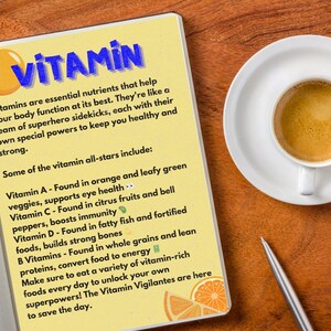 Kids Nutrition Bundle Editable Canva Template, Children, Education ...