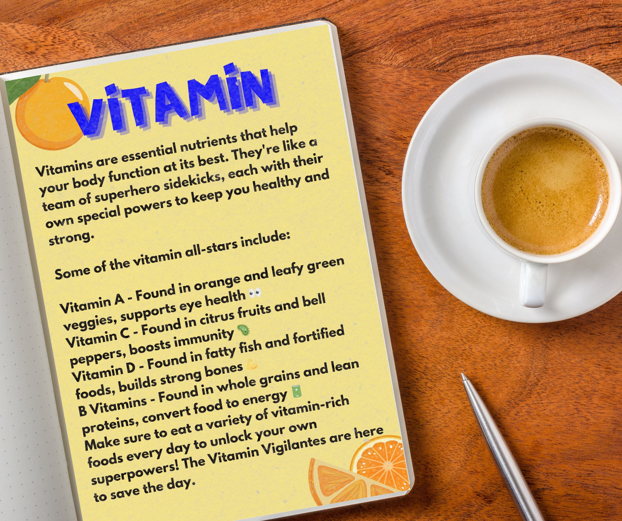 Kids Nutrition Bundle Editable Canva Template, Children, Education ...