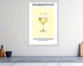 Chardonnay Charisma - Affiches de vin brillant de haute qualité