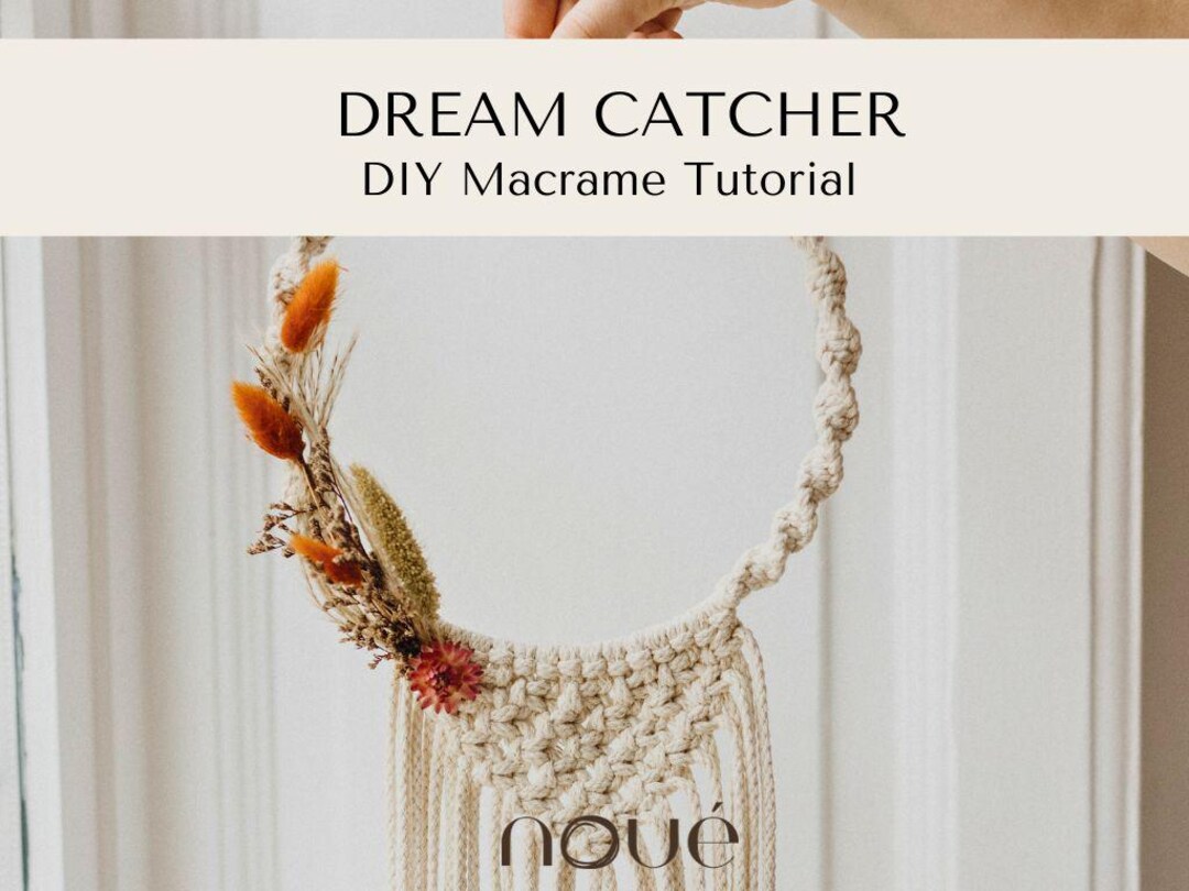 DIY Macrame Dream Catcher/wreath PATTERN - Step by Step TUTORIAL ...
