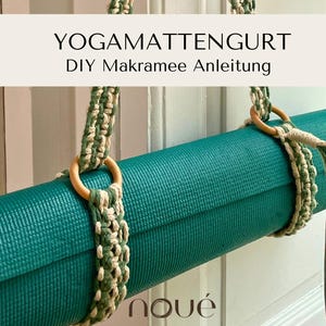 DIY Macrame Yoga Mat Strap PATTERN - Step by Step INSTRUCTIONS Download