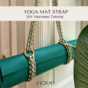 DIY Macrame Yoga Mat Strap PATTERN - Step by Step TUTORIAL Download