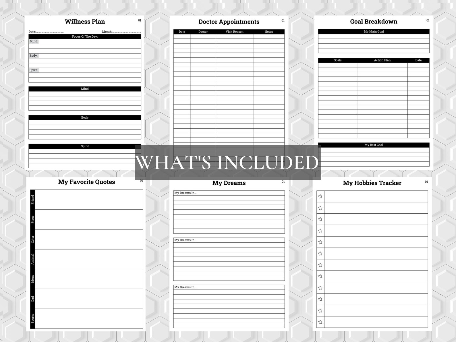 ADHD Planner ADHD Planner Printable ADHD Planner Adult Etsy