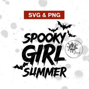 Spooky Girl Summer SVG, Goth SVG, Witchy SVG, Goth Summer, Spooky svg, Spooky Babe, Witch Svg, clipart, png, bestand knippen, Hot Ghoul Summer, knippen