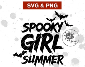 Spooky Girl Summer SVG, Goth SVG, Witchy SVG, Goth Summer, Spooky svg, Spooky Babe, Witch Svg, clipart, png, cut file, Hot Ghoul Summer, cut