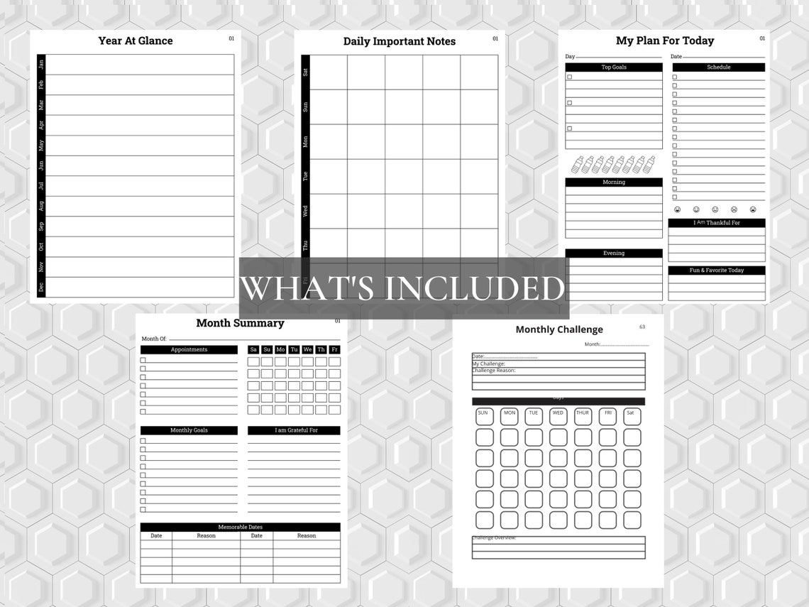 ADHD Planner ADHD Planner Printable ADHD Planner Adult Etsy