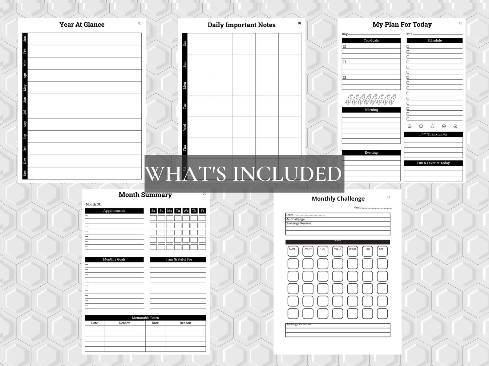 ADHD Planner ADHD Planner Printable ADHD Planner Adult Etsy