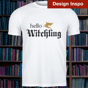 Witchling SVG PNG Princeling svg, TOG svg, hej witchling prinseling, kryddig bok klippfil cricut, sublimering, Booktok design för skjortor bild 5