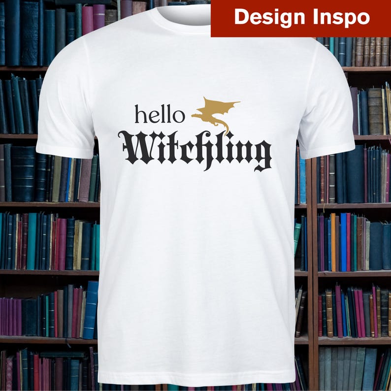 Witchling SVG PNG Princeling svg, TOG svg, hej witchling prinseling, kryddig bok klippfil cricut, sublimering, Booktok design för skjortor bild 5