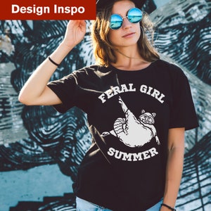 Feral Girl Summer Bundle Feral Mama SVG PNG Raccoon - Etsy