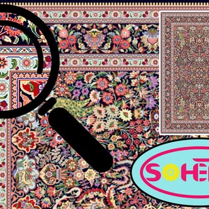 tapis à motifs / motifs numériques / Plan / Carte tapis / Tapis / carte / Tapis fait main / Traceries Arabesques / tisserand de tapis / kilim / design