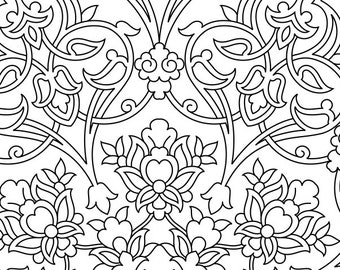 Islamic Arabesque Pattern, Linear Carpet Design (Ai, PDF, cdr)