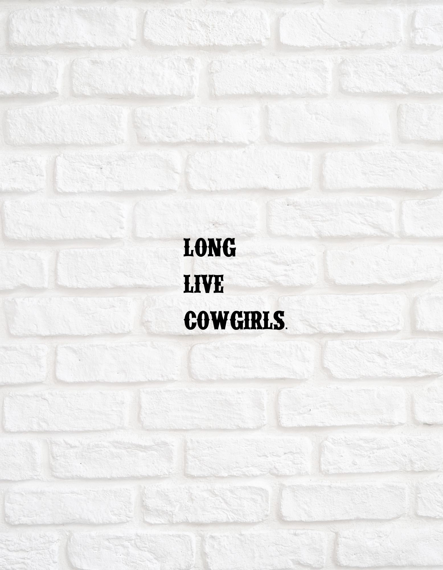 [Hey Girl] Long Live Cowgirls- Black