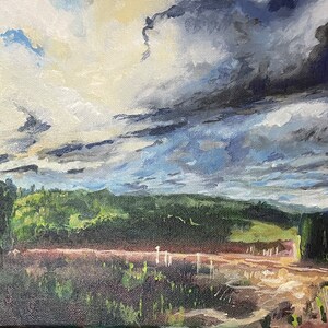 Original Acrylic Painting - September Landscape