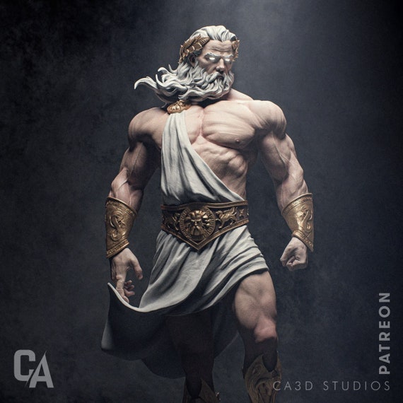 在庫処分　ゼウスⅢ（ZeusⅢ）　未使用品　お得 Ancient Greek God Zeus Statue, Spartan Bust, Mythology Shelf Decor