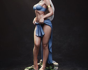 Fantasy Anime Girl Figure, Elegant Shelf Decor, Collector Statue Art