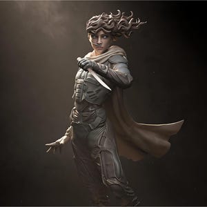 Dune Collectible: Chani Legacy - Exquisite 3D Resin Statue - Unpainted 30cm Fanart Masterpiece Version