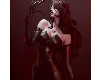 Estátua de Dama Gótica Sombria, Decoração de Prateleira Vampira, Arte Figurativa Fantástica