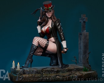Estatueta de Rainha Vampira Gótica, Decoração de Prateleira de Fantasia Sombria, Arte em Estátua de Terror