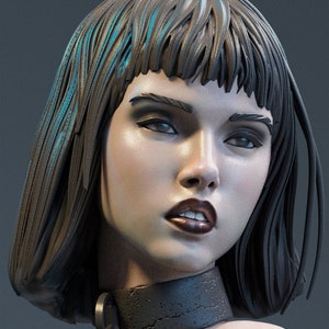 Aangepaste limited edition-ketting - op Luis Royo geïnspireerd - wereldwijde verzending beschikbaar