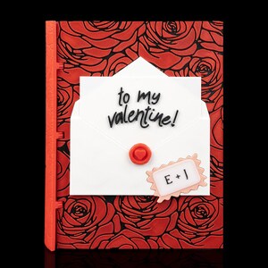 Personalisiertes Valentine Scrapbook - Romantische Liebesbrief Design