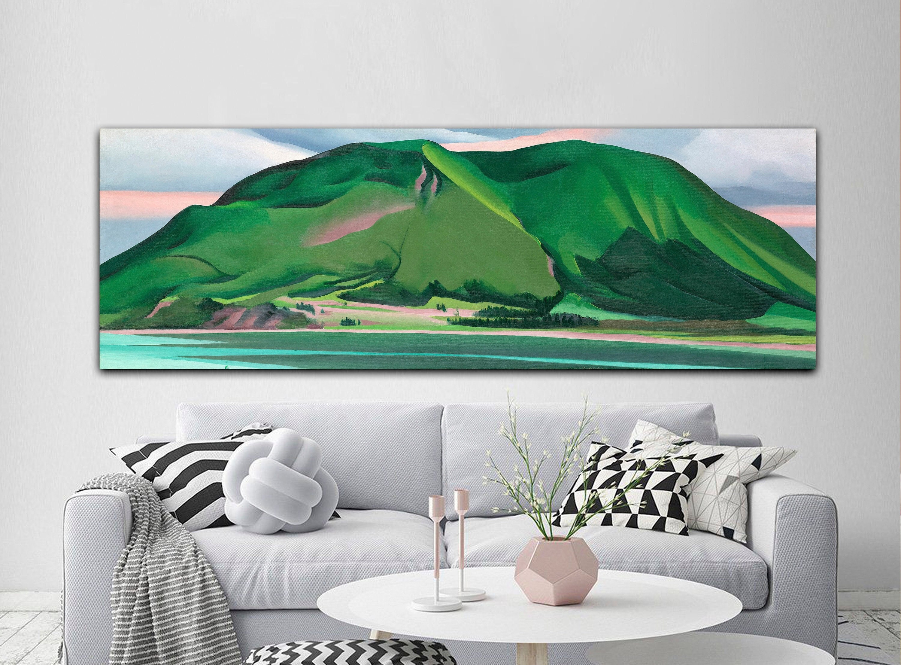 Green Mountains by Georgia O'keeffe, Stunning Art Print for Nature ...