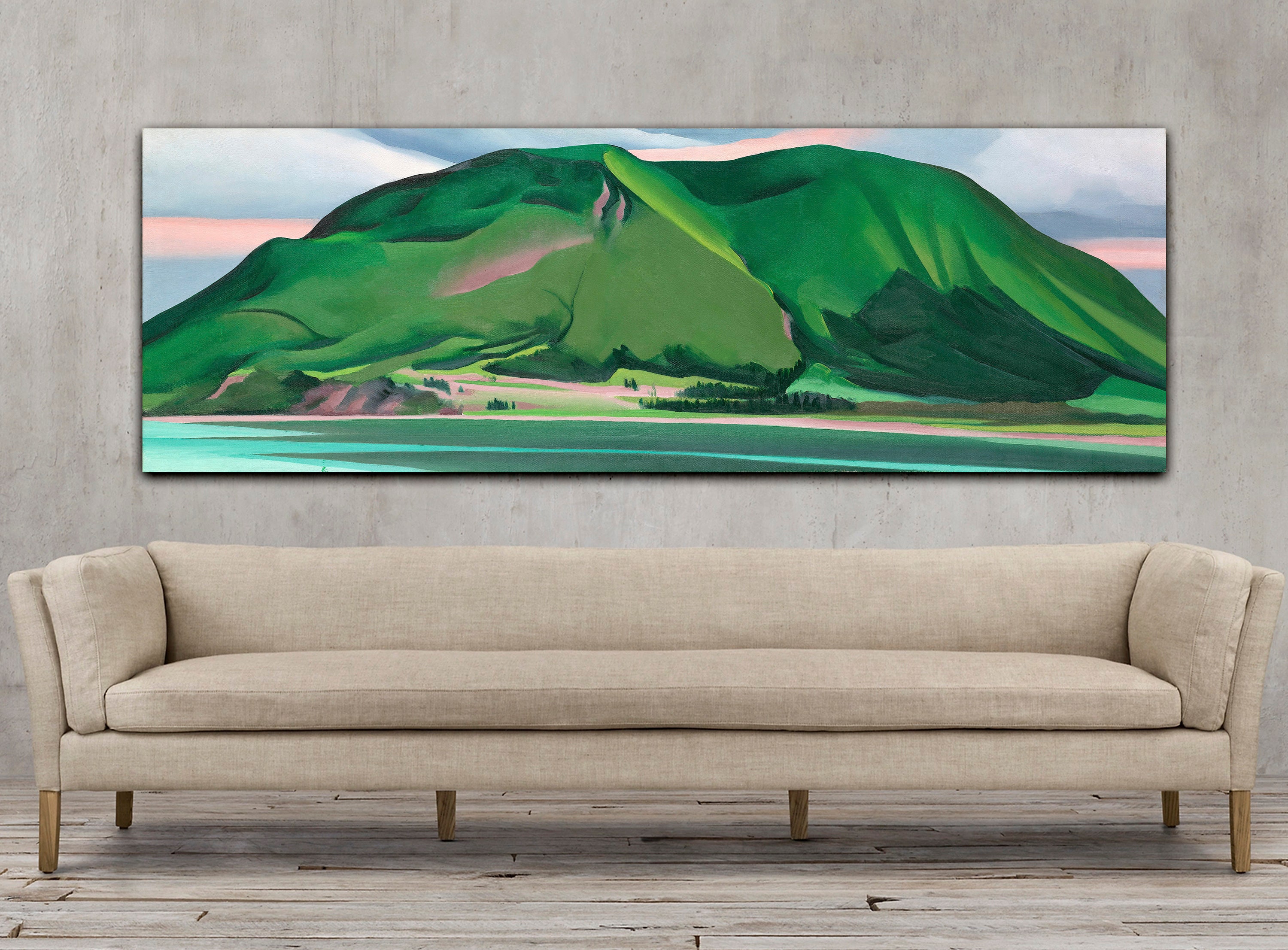Green Mountains by Georgia O'keeffe, Stunning Art Print for Nature ...