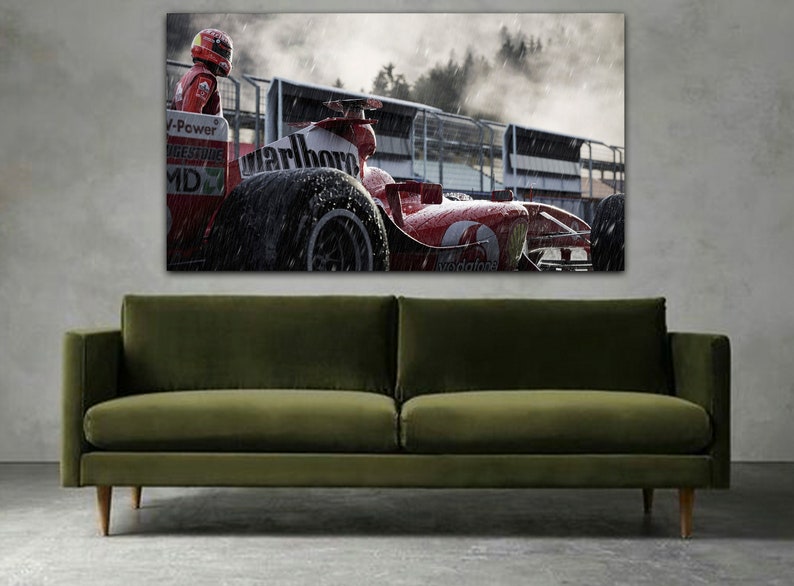 Michael Schumacher Wall Art, Racing Legend Captivating Art Print